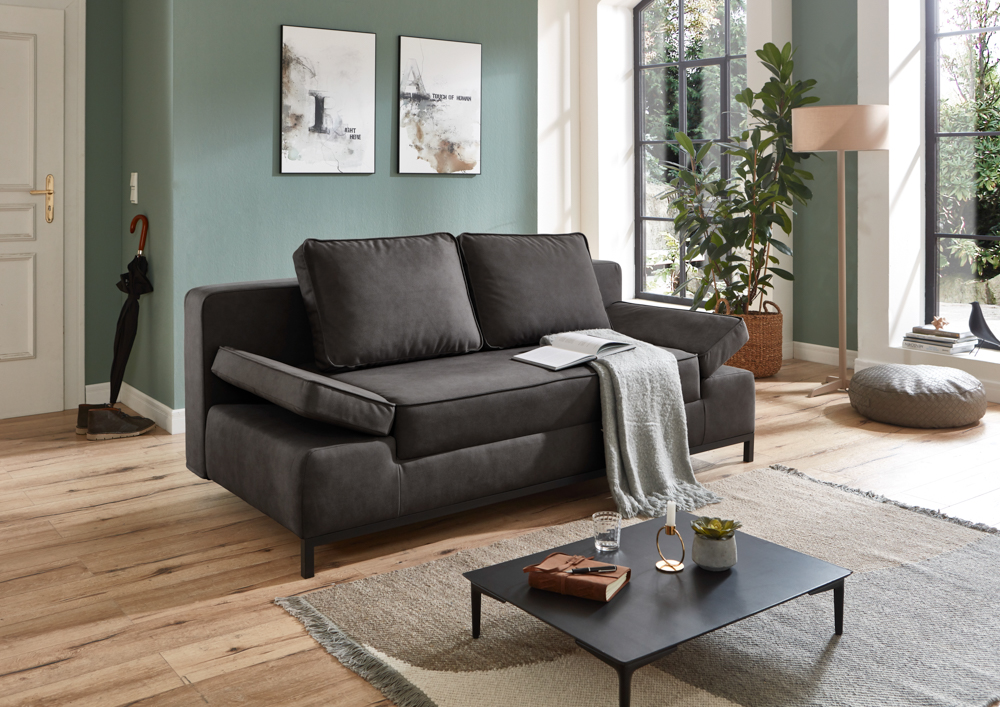 Sun Garden Jarny Schlafsofa 202x90x97 cm mit Stauraumfunktion und Kissen