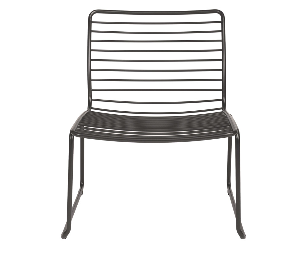 Stern Levi Lounge Sessel Edelstahl Anthrazit
