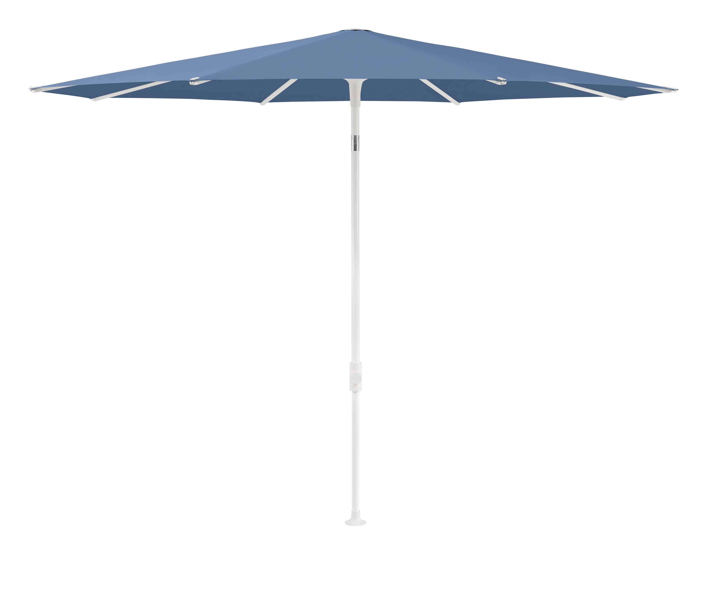 Glatz Smart Sonnenschirm Ø300cm 8-teilig Stoffklasse 4 Weiß