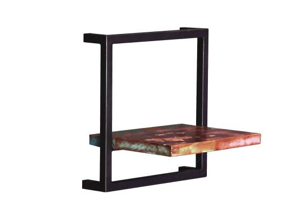 SIT Möbel RIVERBOAT Wandregal 6-teilig Metall/Altholz starken  Gebrauchsspuren lackiert | Wandboards | Kommoden & Sideboards | Möbel |  Beckhuis
