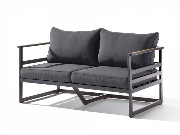 Sieger Sydney Lounge 2- Sitzer Sofa eisengrau/grau