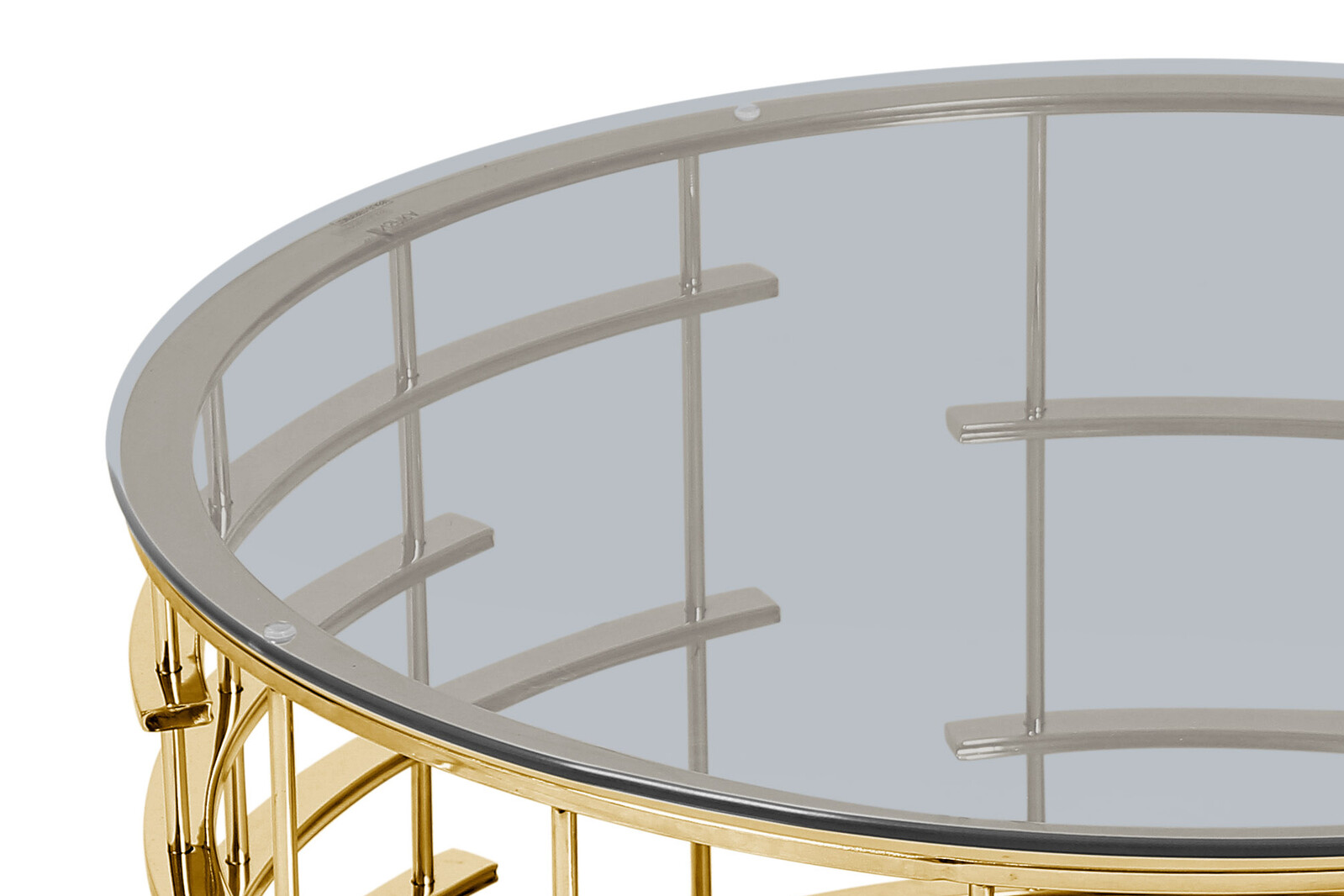 SalesFever Couchtisch mit Design-Gestell in Stainless Steel Ø 90 cm |  Couchtische | Tische | Möbel | Beckhuis