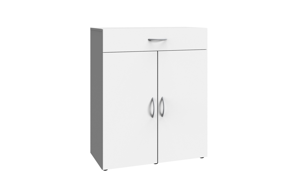 Wimex Multiraumkonzept Kommode Holzwerkstoff 2 Türen Weiß foliert 40x80x98  cm | Kommoden | Kommoden & Sideboards | Möbel | Beckhuis