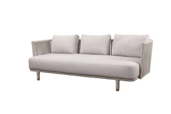 Cane-Line Moments 3-Sitzer Sofa inkl. sand Cane-line AirTouch Kissensatz