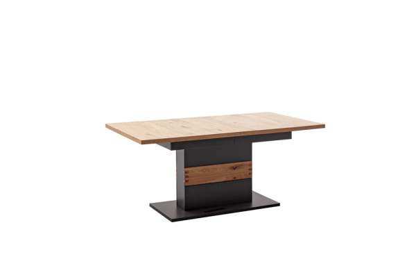 MCA Cesena Tisch mit Säule 180x100(280) cm Holzwerkstoff/Schwarzgrau