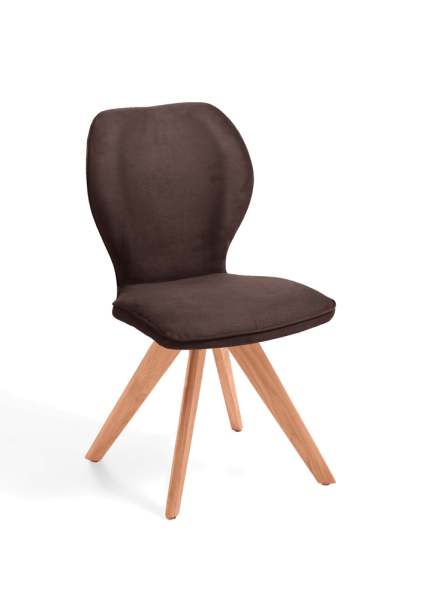 Niehoff Sitzmöbel Colorado Trend-Line Design-Stuhl Kernbuche/Polyester - 180° drehbar