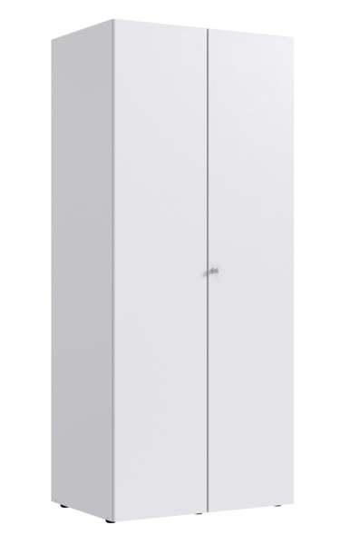 Wimex Multiraumkonzept Schrank inkl. Schloss 2 Türen Weiß Holzwerkstoff 54x80x185 cm