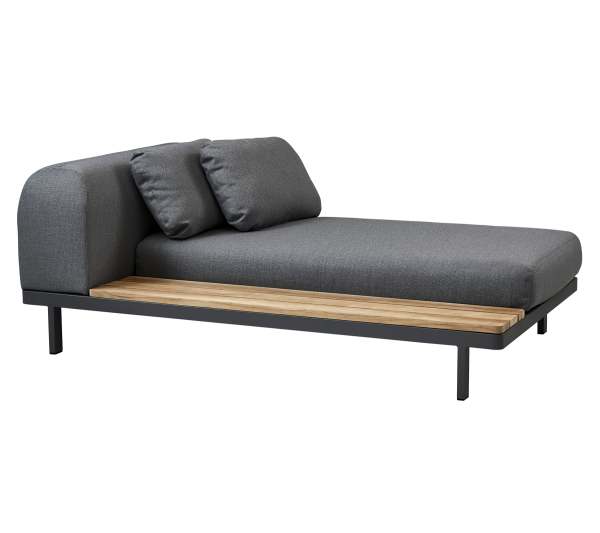 Cane-Line Space 2-Sitzer Sofa inkl. Kissensatz + Anbaumodul lang