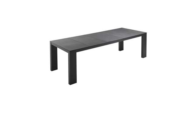 Solpuri Elements Dining Tisch Aluminium Anthracite mit geteilter Tischplatte 5-tlg oder 6-tlg.