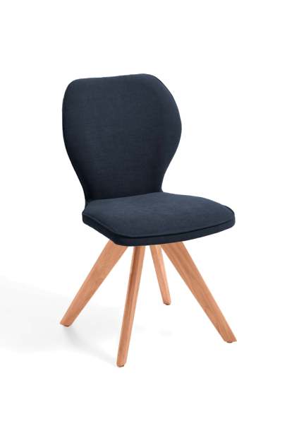 Niehoff Sitzmöbel Colorado Trend-Line Design-Stuhl Kernbuche/Webstoff - 180° drehbar
