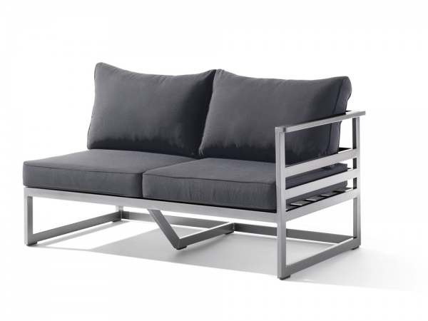 Sieger Melbourne Lounge 2- Sitzer Sofa rechts graphit/grau