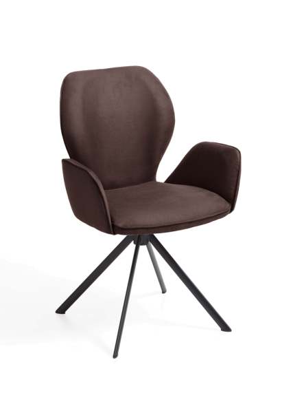 Niehoff Sitzmöbel Colorado Trend-Line Design-Armlehnenstuhl Eisen/Polyester - 180° drehbar