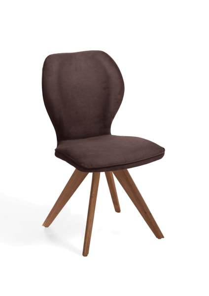 Niehoff Sitzmöbel Colorado Trend-Line Design-Stuhl Wild-Nussbaum/Polyester - 180° drehbar