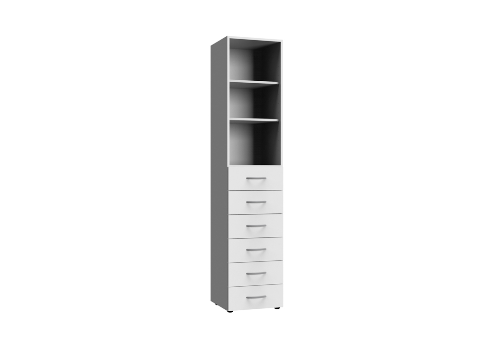 Wimex Multiraumkonzept Regal 6 Schubladen Weiß Holzwerkstoff | Regale |  weitere Möbel | Möbel | Beckhuis