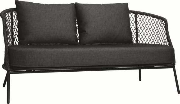 Stern Odea Lounge-Sofa Aluminium schwarz matt