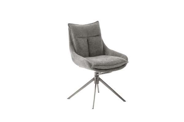 Beckhuis Fuß drehbar | Stühle | | MCA Esszimmerstühle PARKER Möbel 4 | 360° Stuhl Edelstahl/Stoffbezug
