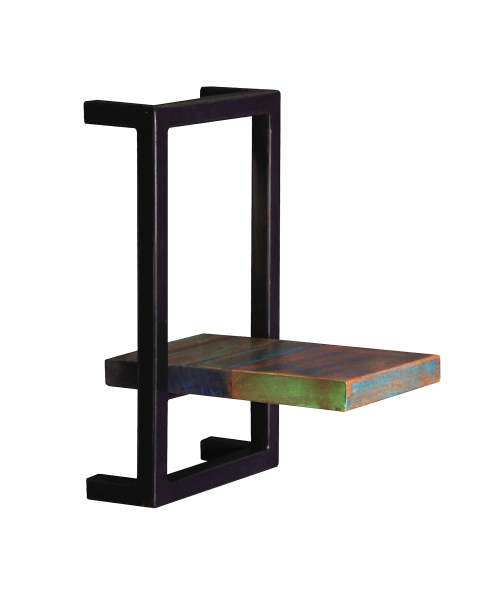 SIT Möbel RIVERBOAT Wandregal 3-teilig Metall/Altholz starken Gebrauchsspuren lackiert