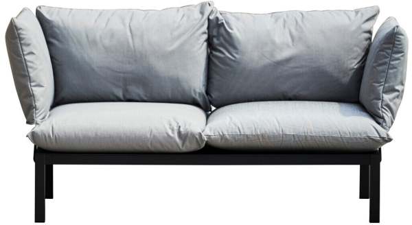 Jan Kurtz Domino 2-Sitzer Sofa inkl. Kissen Aluminium 140x70x85 cm