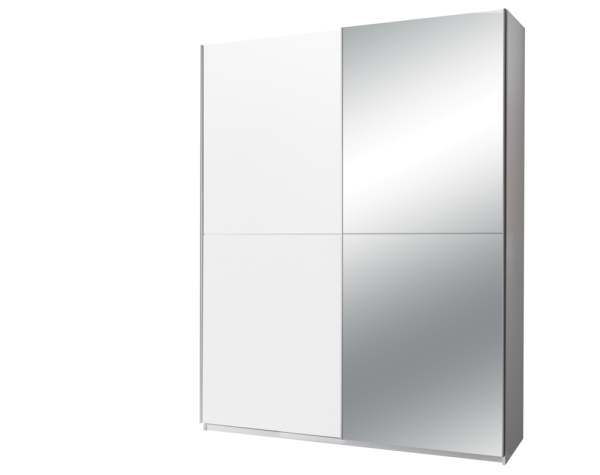 Schlafkontor Puls Kleiderschrank + Spiegel Holzwerkstoff Dekorfolie 2 Türen 170x195x59 cm