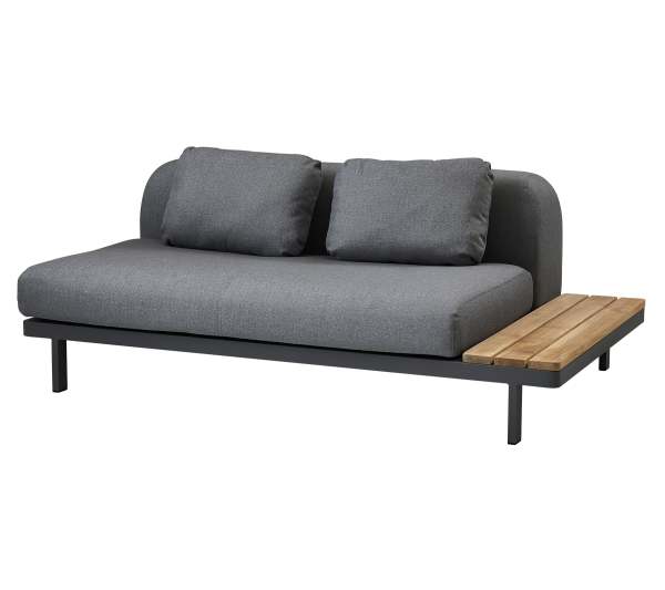 Cane-Line Space 2-Sitzer Sofa inkl. Kissensatz + Anbaumodul kurz