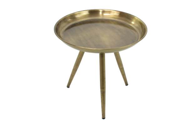 Concept Inda Beistelltisch Stahl-Aluminium Gold