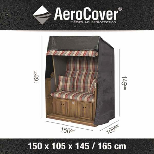 Aerocover XL Schutzhülle für Strandkörbe 150x105x165/145 cm