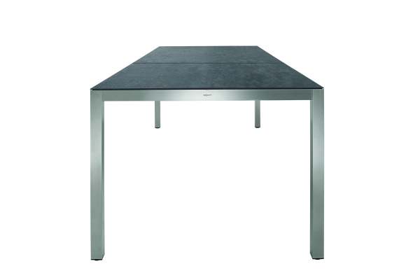 Solpuri Classic Edelstahl Tisch 300x100 cm mit 2-tlg. Tischplatte